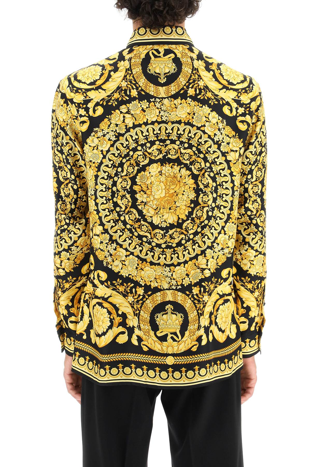 Versace barocco print silk shirt-Versace-48-Urbanheer