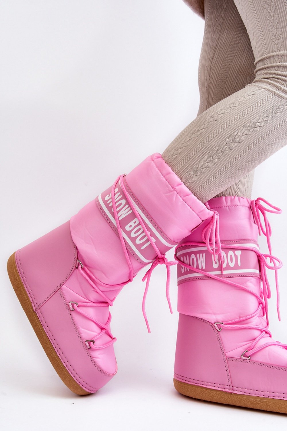 Snow Boots Women Comfort-Women`s Ankle Boots & Booties-Step in style-pink-35/36-Urbanheer