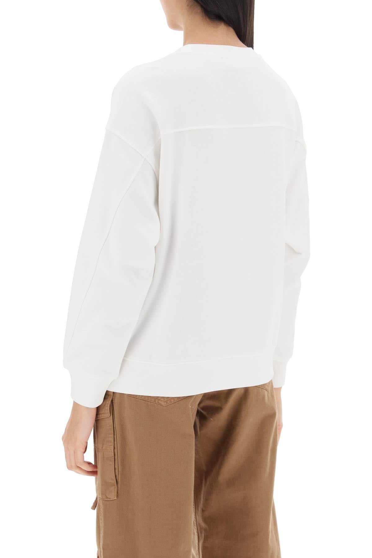 Pinko nelly sweatshirt with love birds embroidery-Pinko-M-Urbanheer