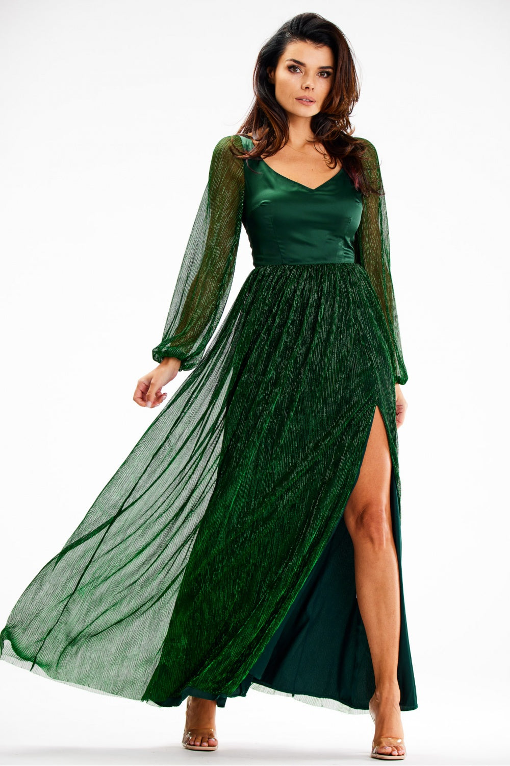Long Dress Women Comfort-Evening Dresses-awama-green-L-Urbanheer