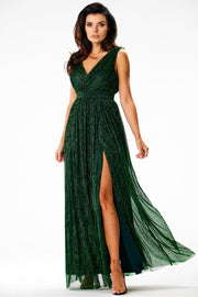 Long Dress Women Comfort-Evening Dresses-awama-green-L-Urbanheer