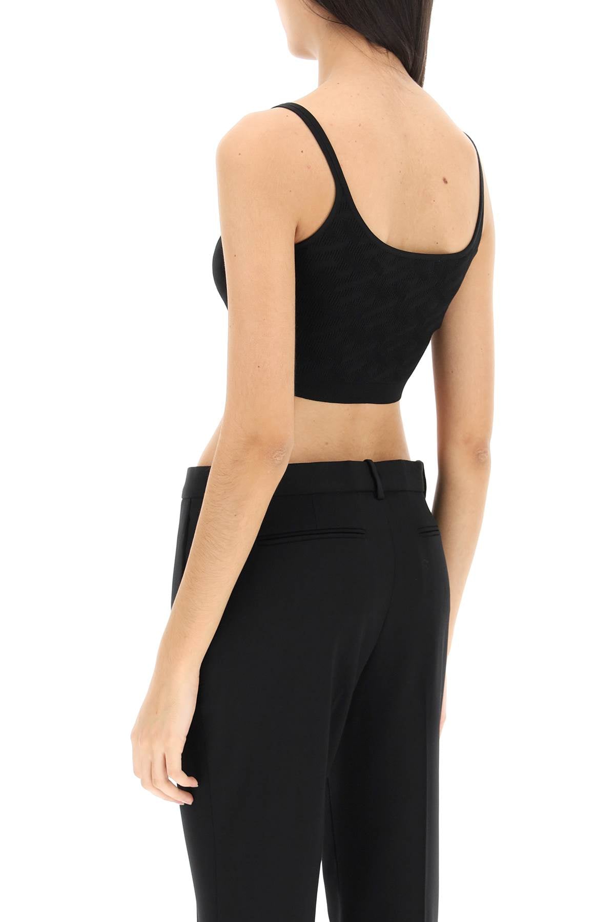 Versace 'la greca' knitted cropped top-Versace-40-Urbanheer