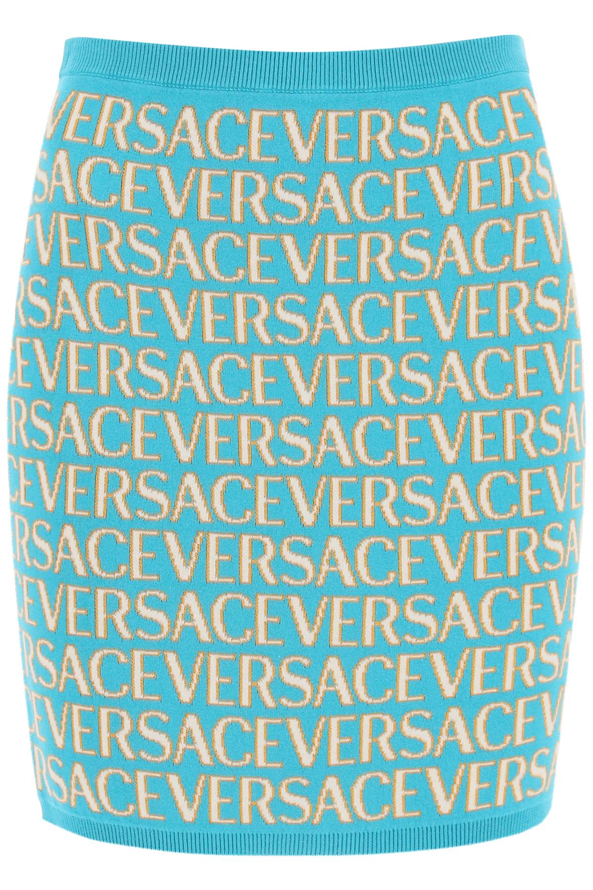 Versace monogram knit mini skirt-Versace-40-Urbanheer