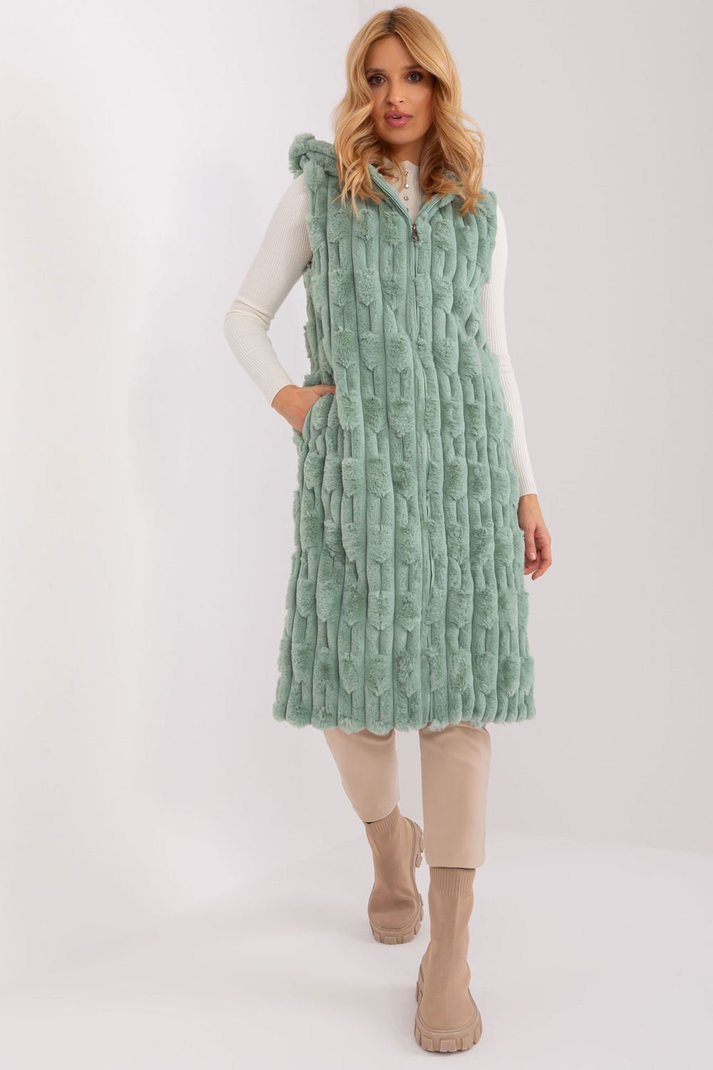 Gilet Women Outfit 190869 At-Women`s Coats, Jackets-AT-green-L/XL-Urbanheer