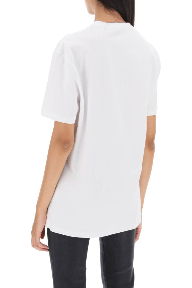 Versace t-shirt with logo embroidery-Versace-Urbanheer
