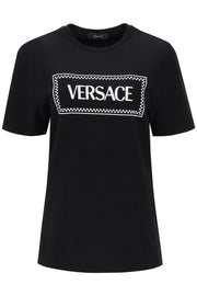 Versace t-shirt with logo embroidery-Versace-40-Urbanheer