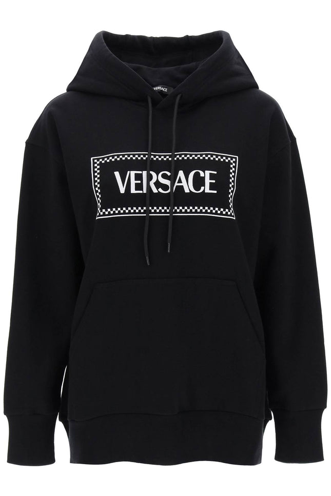 Versace hoodie with logo embroidery-Versace-Urbanheer