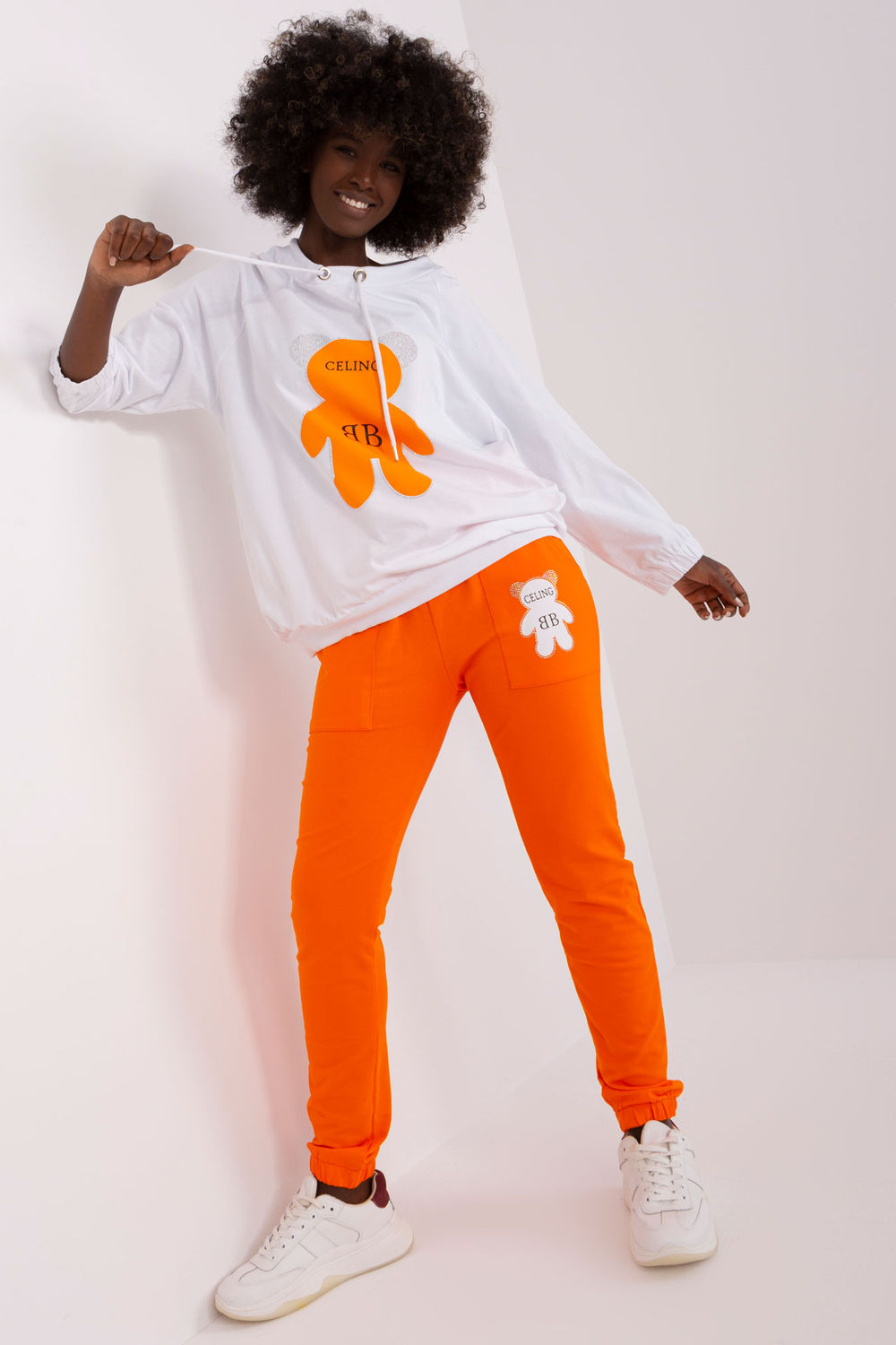 Set Women Outfit 191259 Relevance-Pants, Trousers, Shorts-Relevance-orange-S/M-Urbanheer