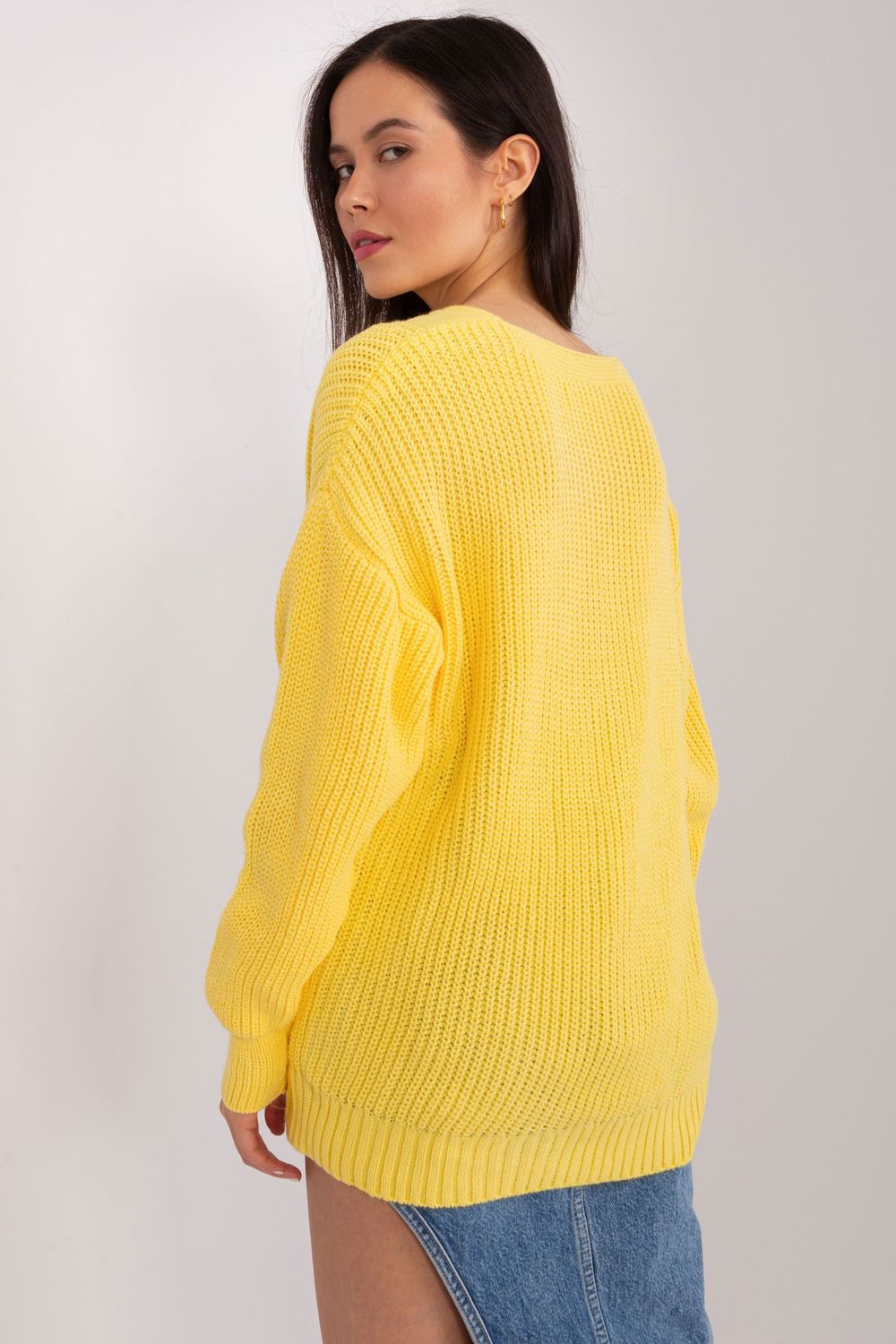 Jumper Women Comfort-Sweaters, Pullovers, Jumpers, Turtlenecks, Boleros, Shrugs-Badu-yellow-one-size-fits-all-Urbanheer