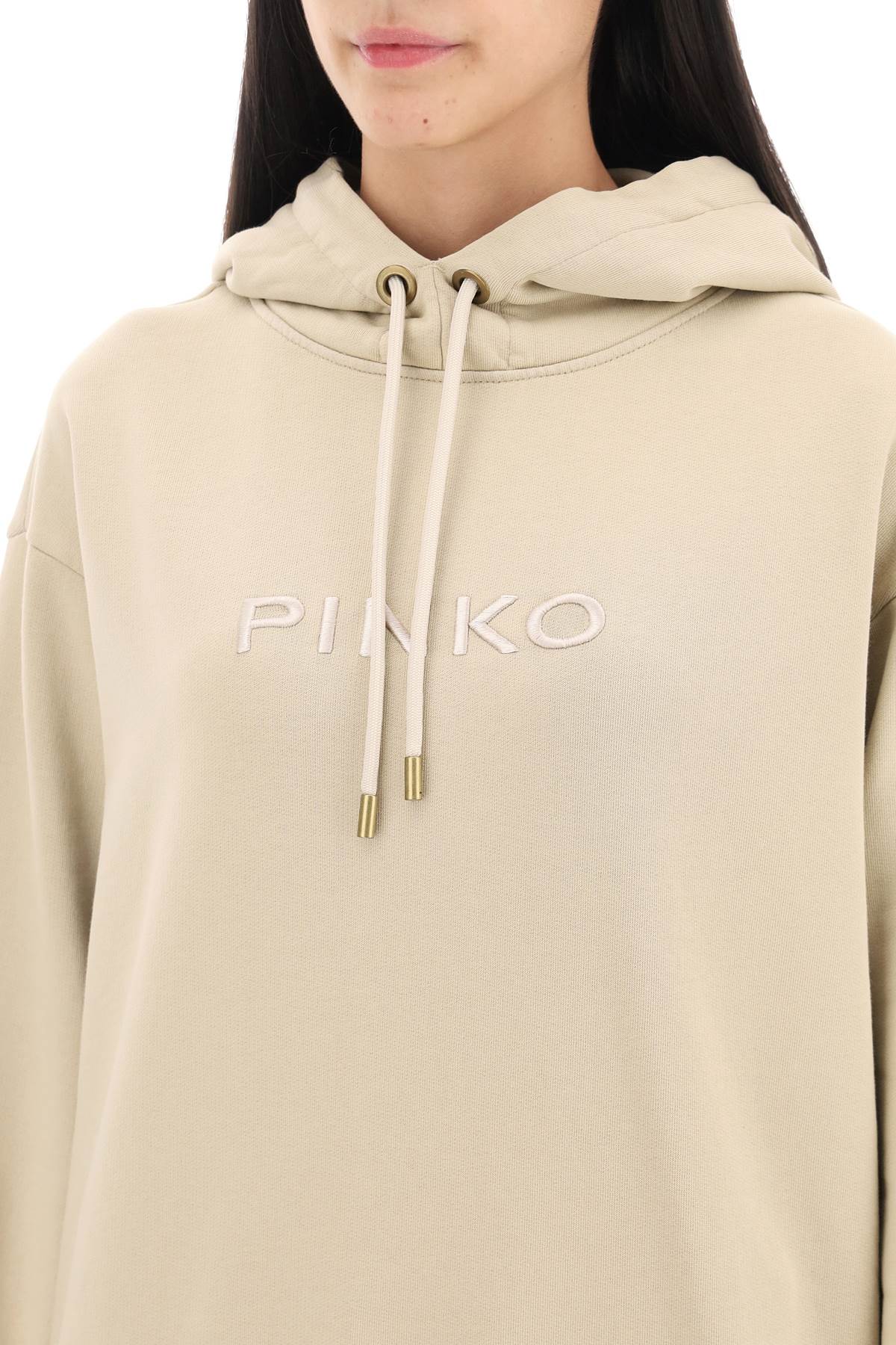 Pinko skype hoodie with logo embroidery-Pinko-M-Urbanheer