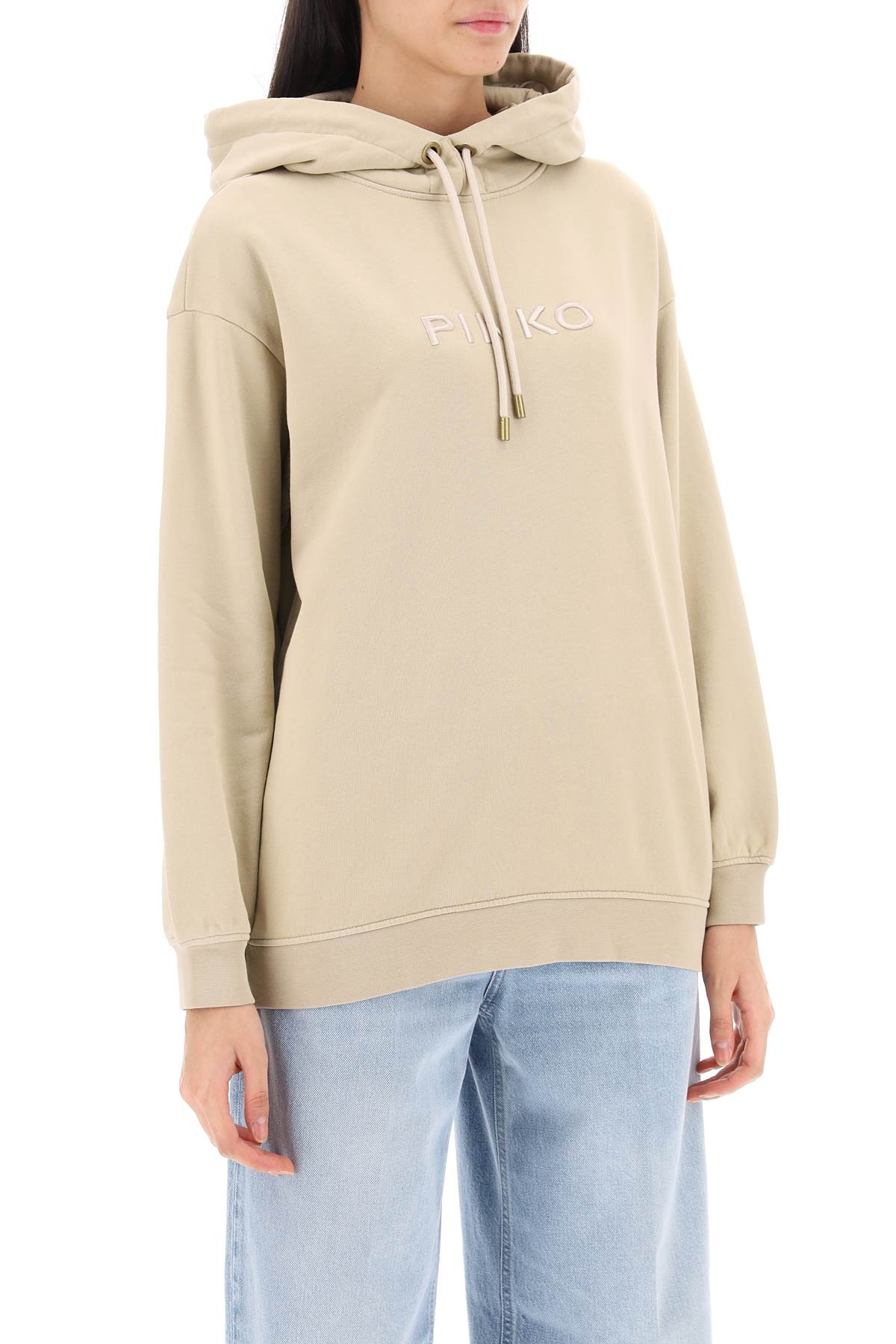 Pinko skype hoodie with logo embroidery-Pinko-M-Urbanheer