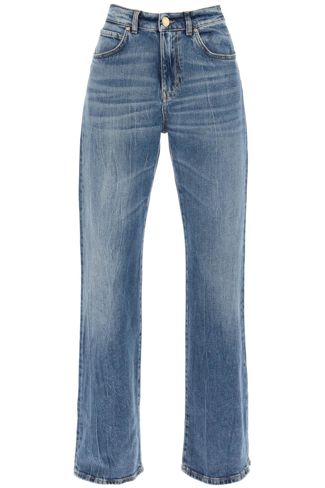 Pinko wanda loose jeans with wide leg-Pinko-Urbanheer