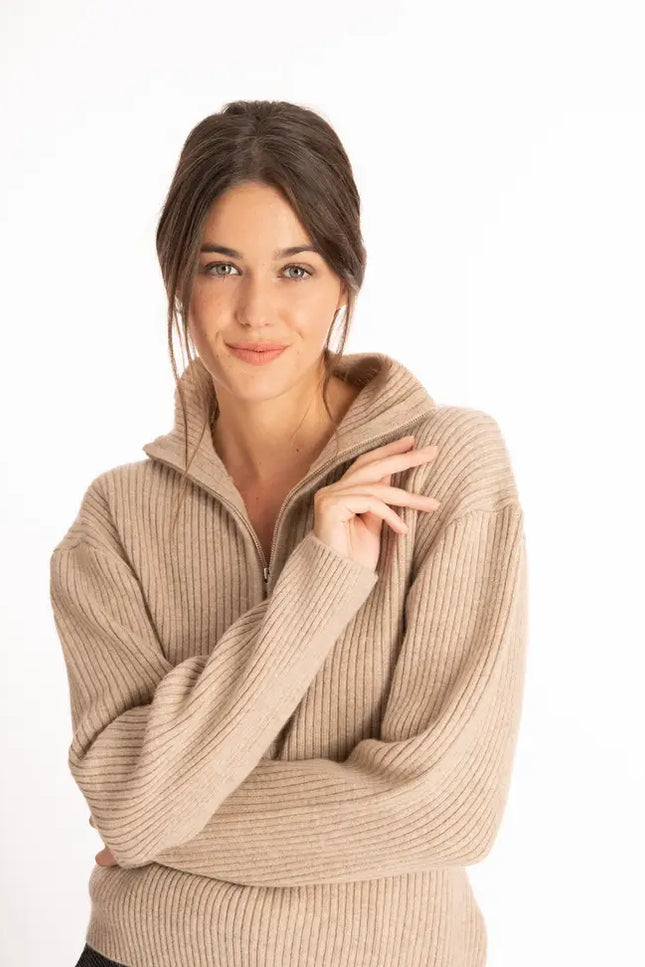Hunter Sweater - Natural-Bel Cashmere-Small-Urbanheer