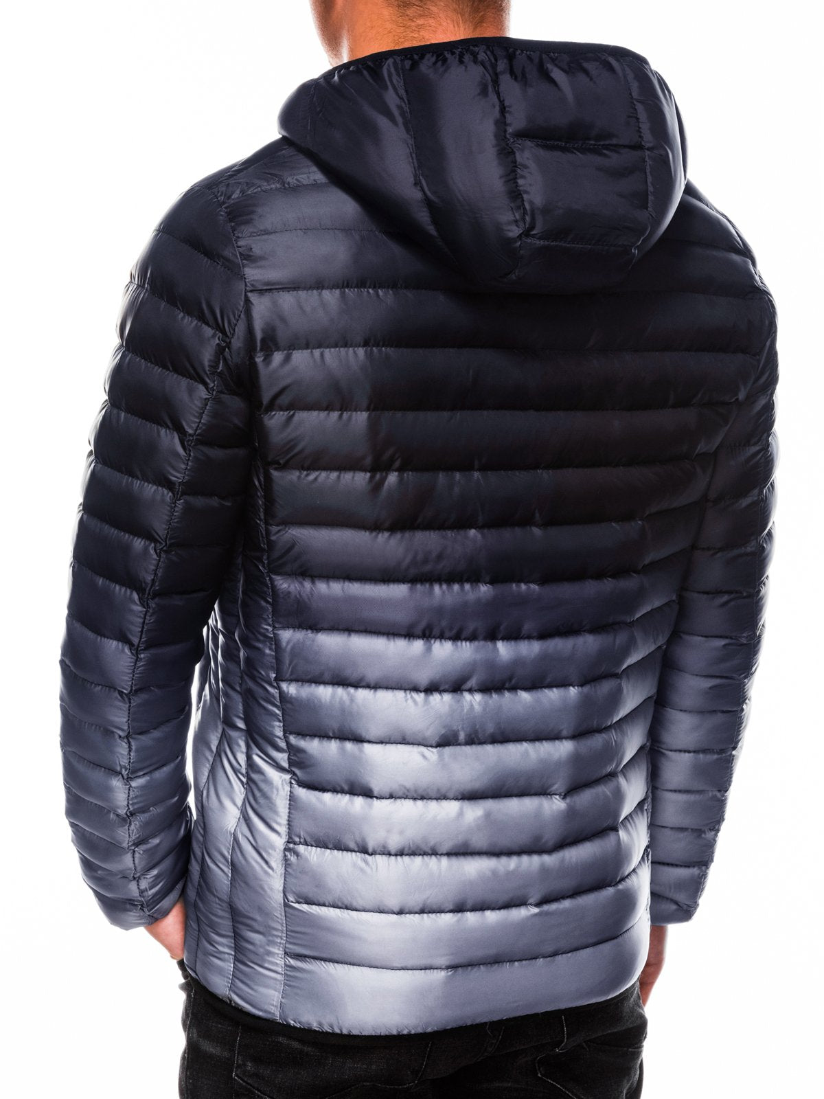 Men's quilted winter jacket Avalanche black-gray-UHXE-S-Urbanheer