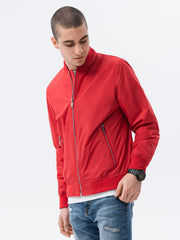 Men's transition bomber jacket Higgs red-UHXE-M-Urbanheer