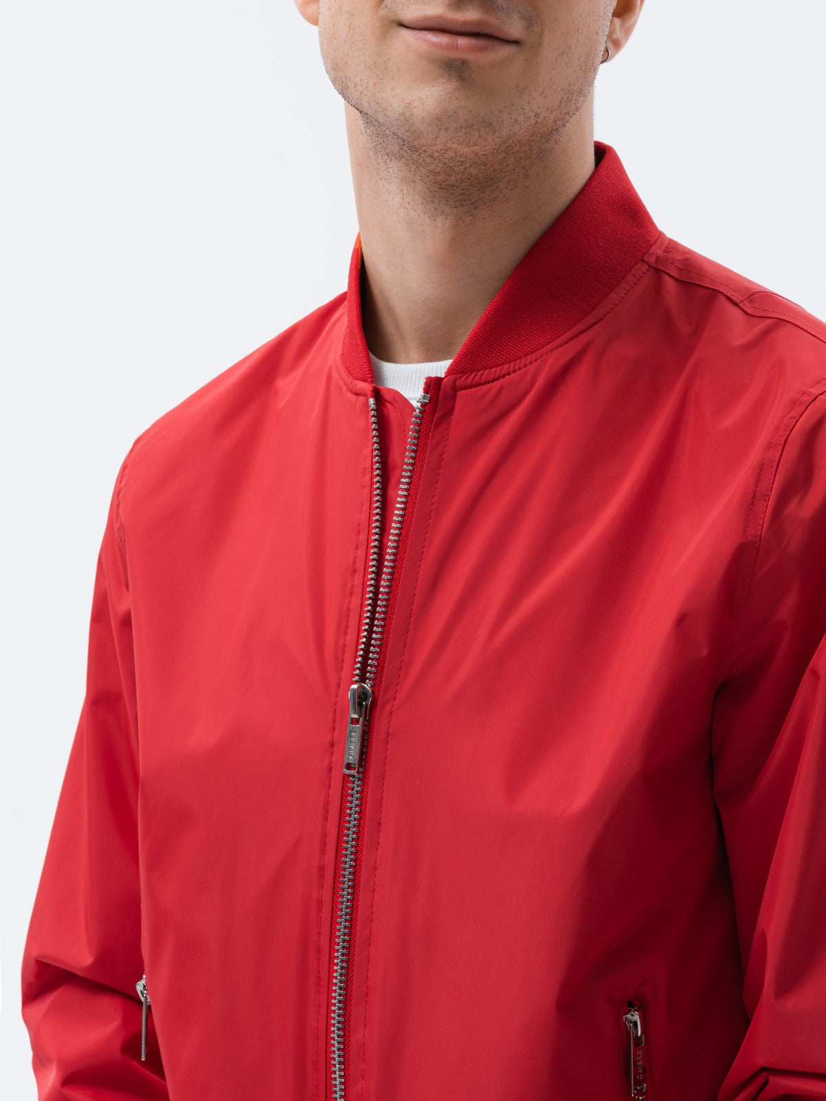 Men's transition bomber jacket Higgs red-UHXE-M-Urbanheer