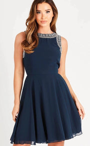 Dunya Skater In Navy.-lace and beads-UK 10-Urbanheer