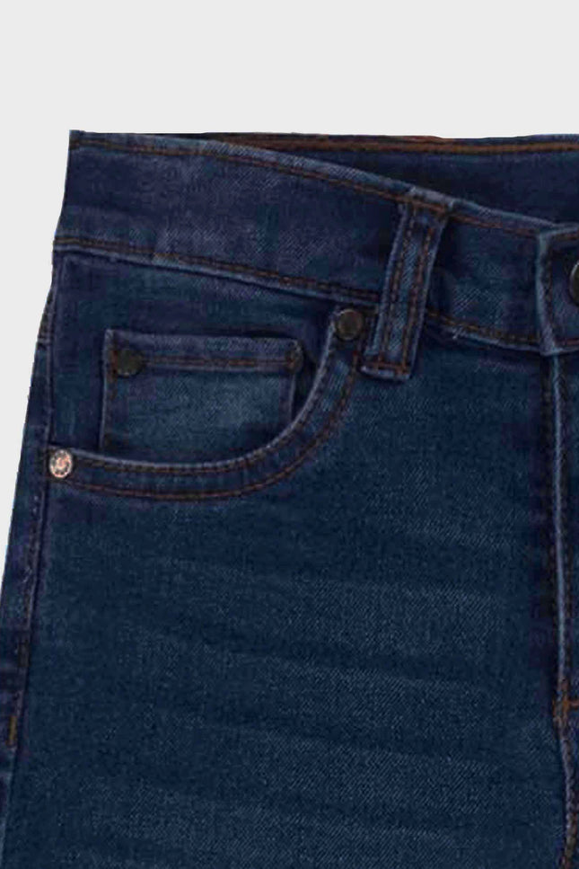 Ubs2 Boy'S Blue Superflex Cotton Denim Trousers