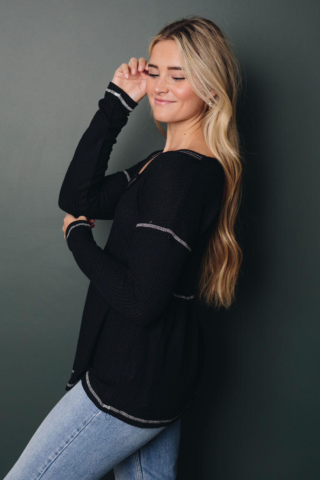 Zoe Babydoll Top-UHXSW-BLACK-SMALL-Urbanheer