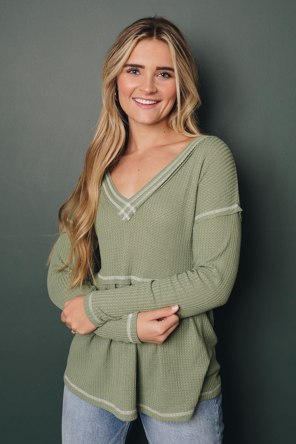 Zoe Babydoll Top-UHXSW-GREEN-SMALL-Urbanheer