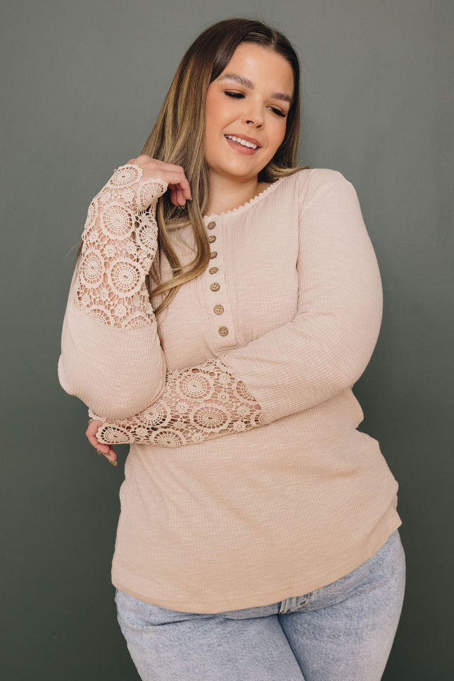 Plus Size - Kerr Lace Top-Stay Warm in Style-Urbanheer