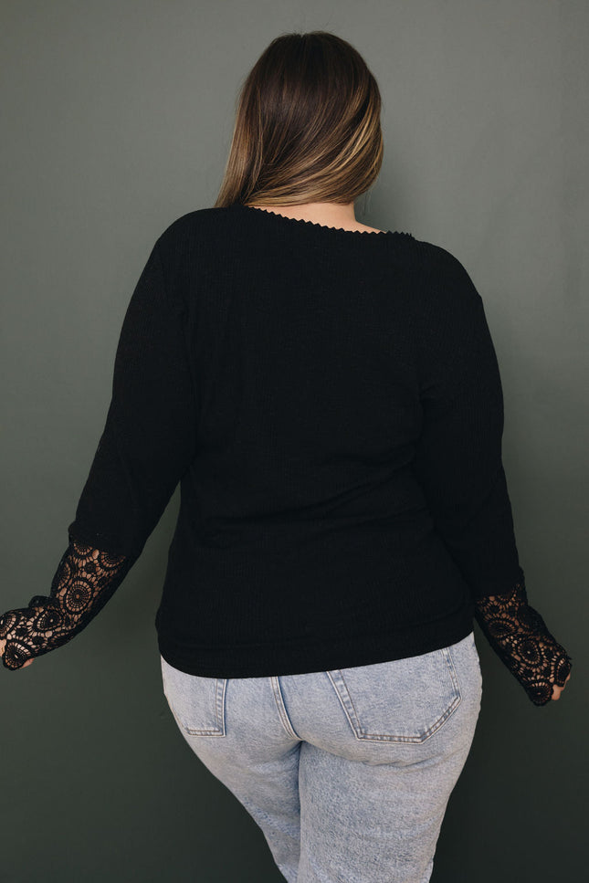 Plus Size - Kerr Lace Top-Stay Warm in Style-Urbanheer