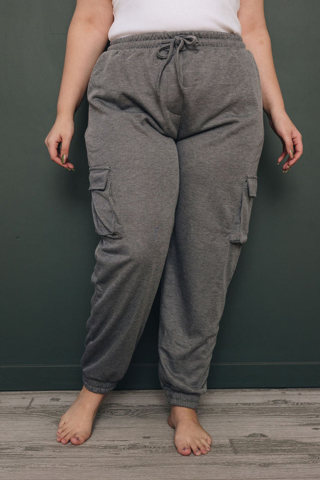 Plus Size - Quebec Joggers-Stay Warm in Style-GRAY-1X-Urbanheer