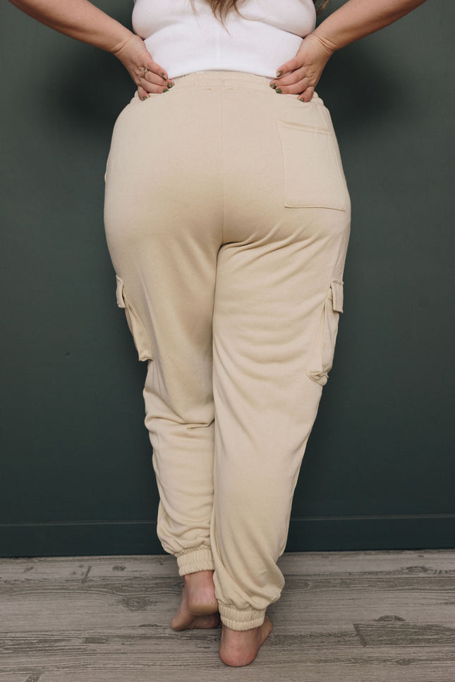 Plus Size - Quebec Joggers-Stay Warm in Style-KHAKI-1X-Urbanheer