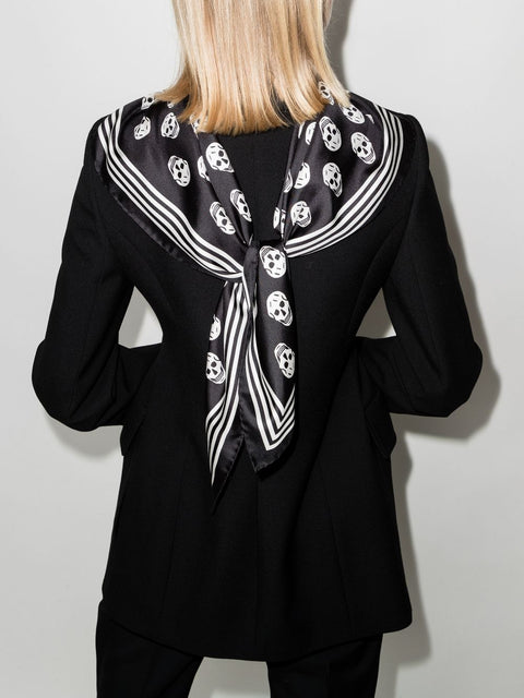Alexander Mcqueen Scarfs Black-Alexander McQueen-UNI-Urbanheer