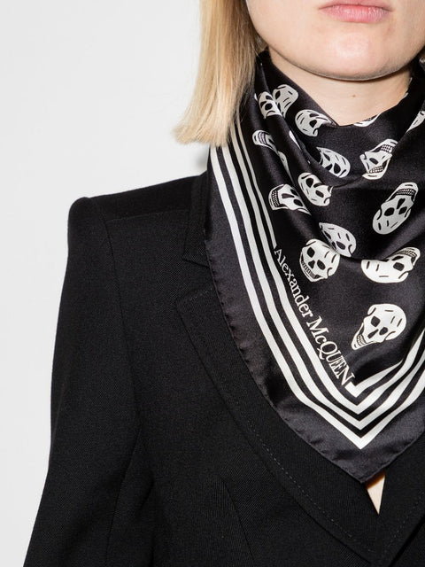 Alexander Mcqueen Scarfs Black-Alexander McQueen-UNI-Urbanheer