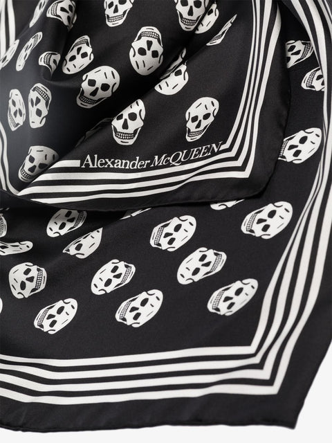 Alexander Mcqueen Scarfs Black-Alexander McQueen-UNI-Urbanheer