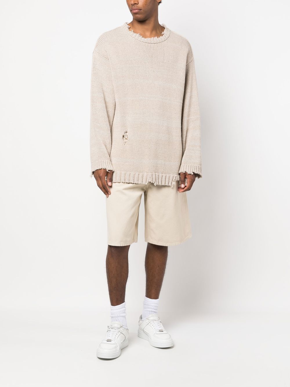 Off White Shorts Beige-Off White-L-Urbanheer