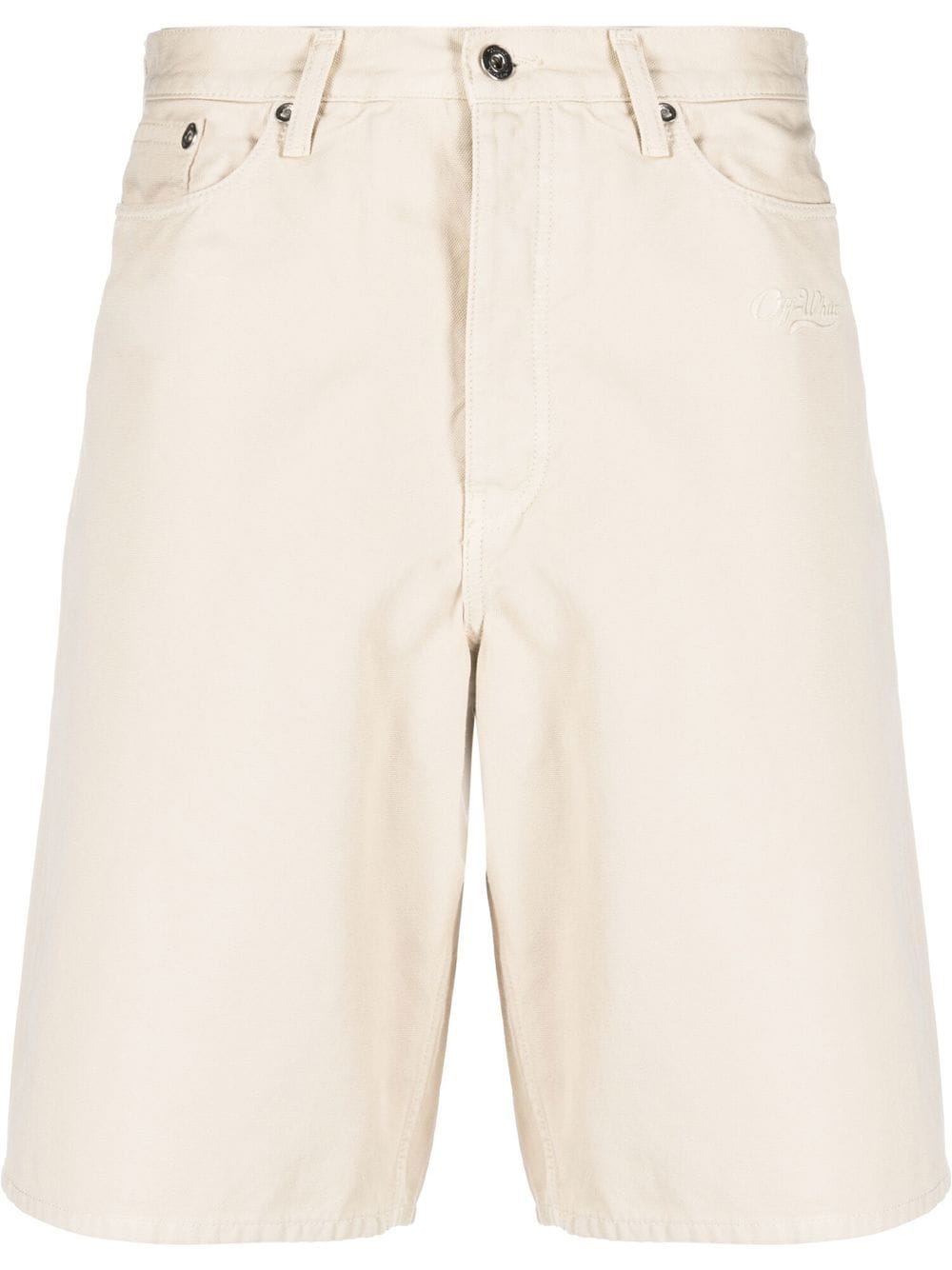 Off White Shorts Beige-Off White-L-Urbanheer