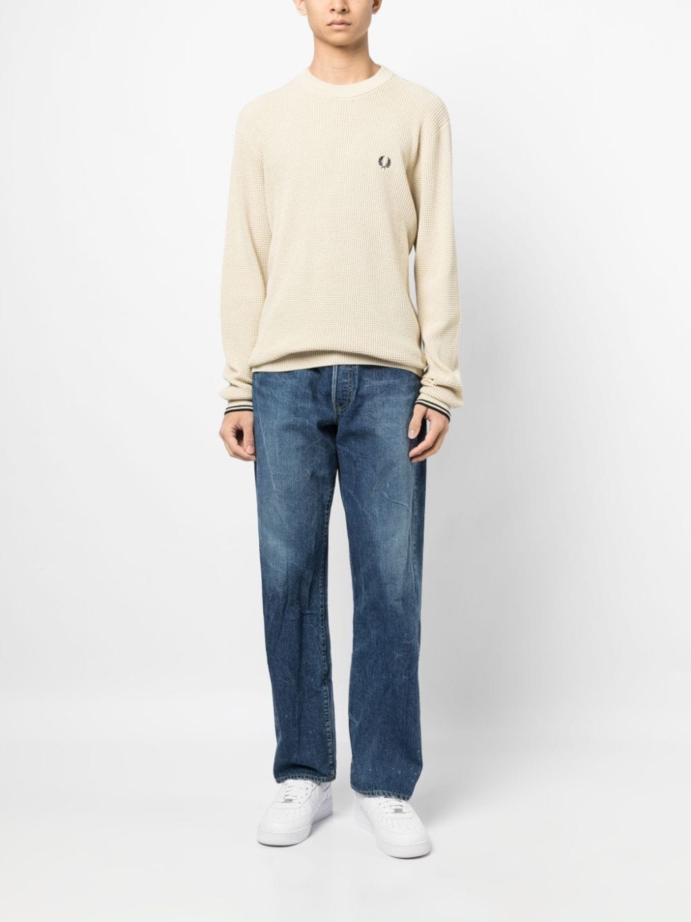 Fred Perry Sweaters Beige-Fred Perry-XL-Urbanheer