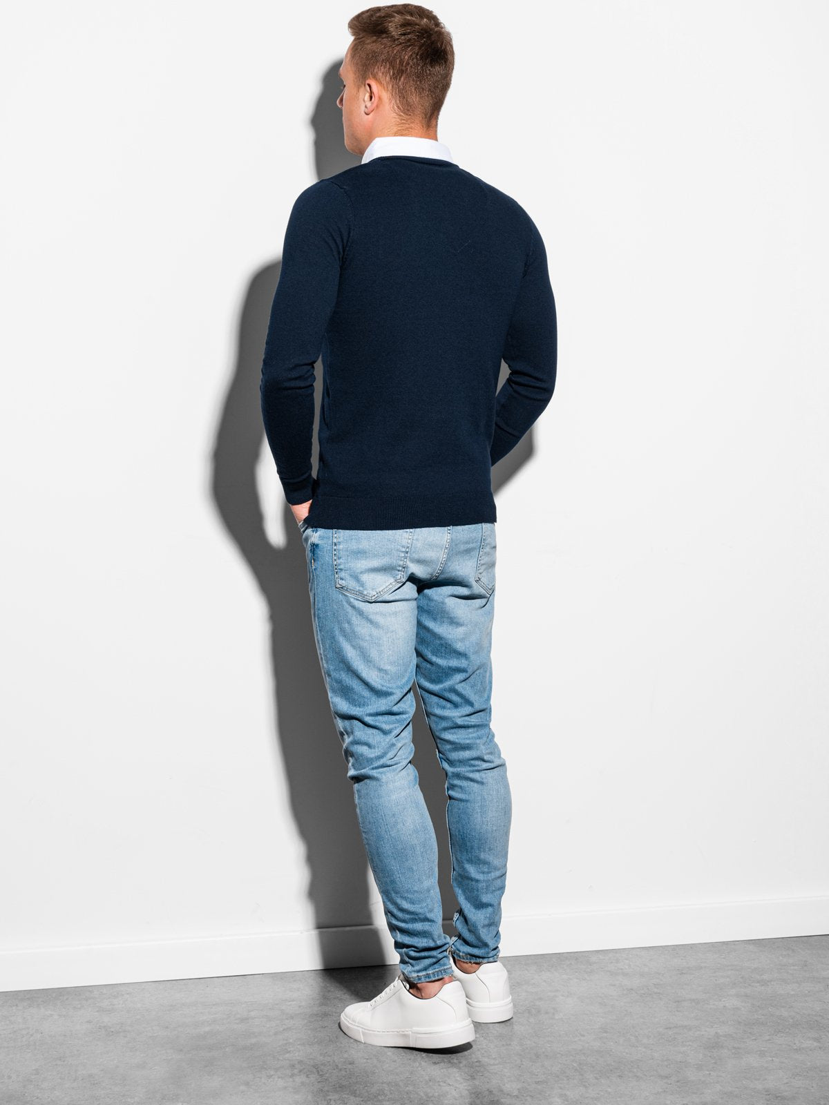 Men'S Sweater Calvario Navy-UHXE-L-Urbanheer