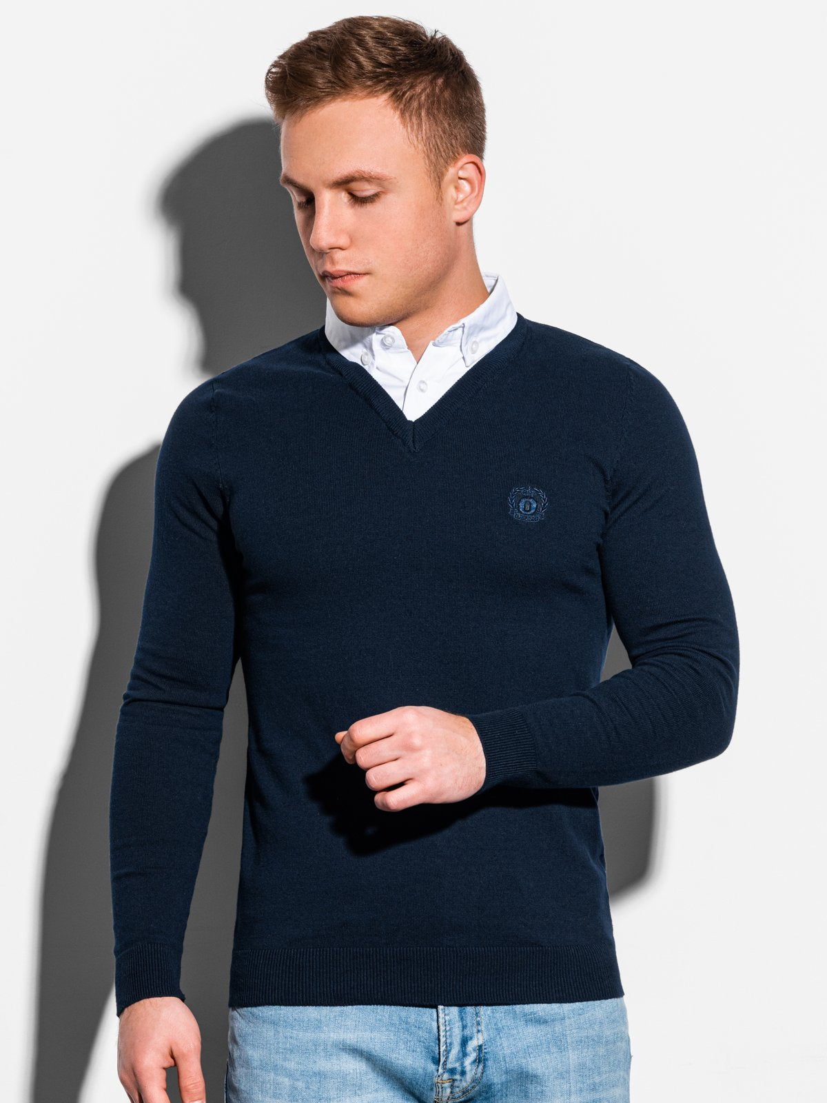Men'S Sweater Calvario Navy-UHXE-L-Urbanheer