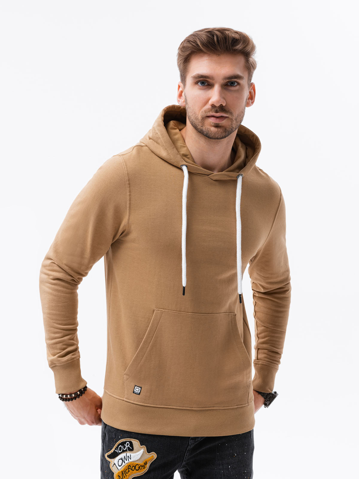 Men'S Hooded Sweatshirt Olaf Brown-UHXE-S-Urbanheer