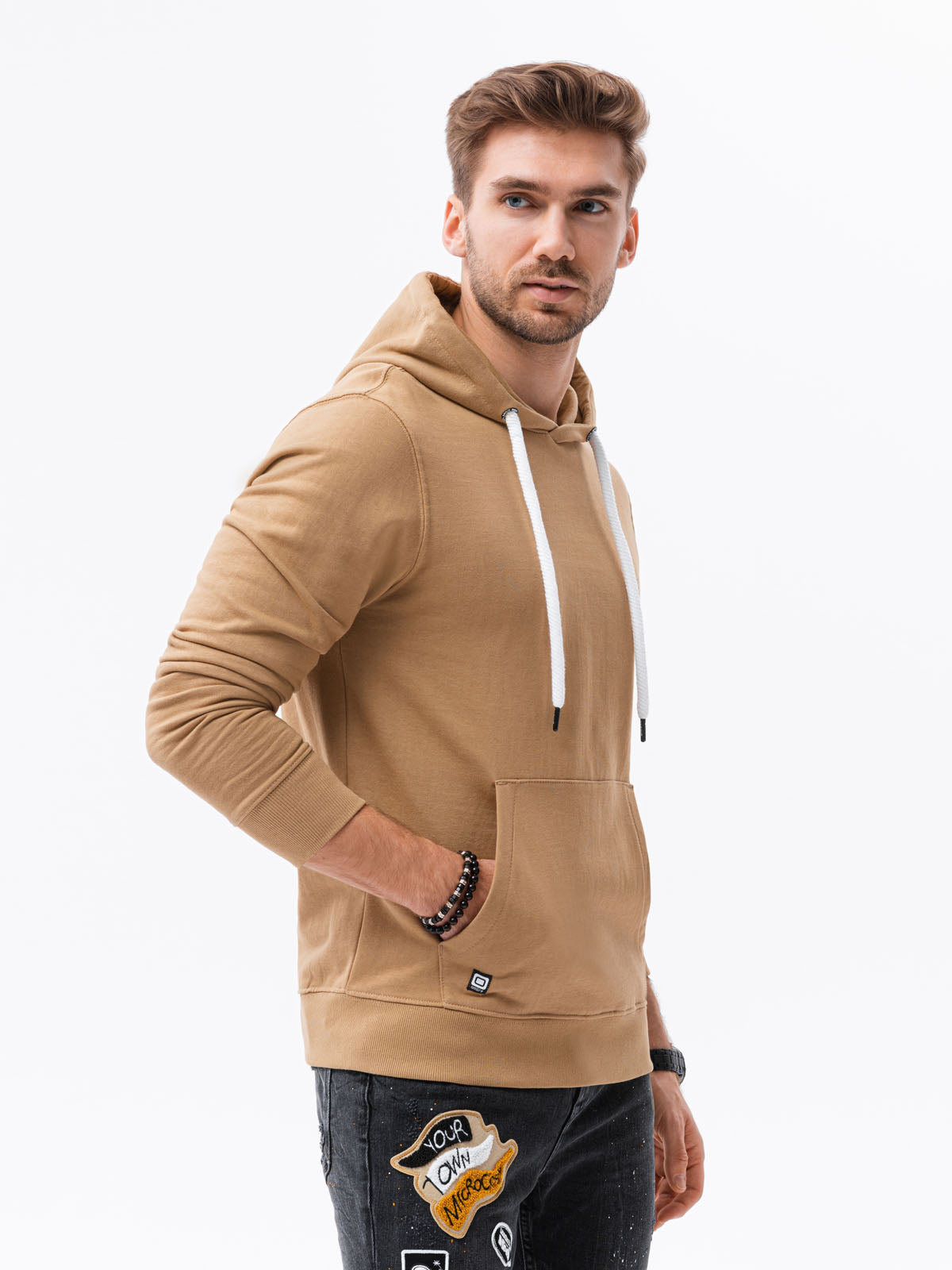 Men'S Hooded Sweatshirt Olaf Brown-UHXE-S-Urbanheer