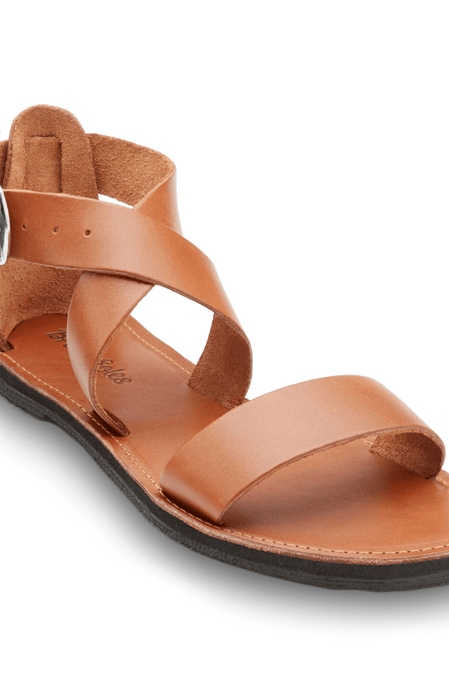 The Jasmine Leather Sandal-Brave Soles Life-5-Caramel-Urbanheer