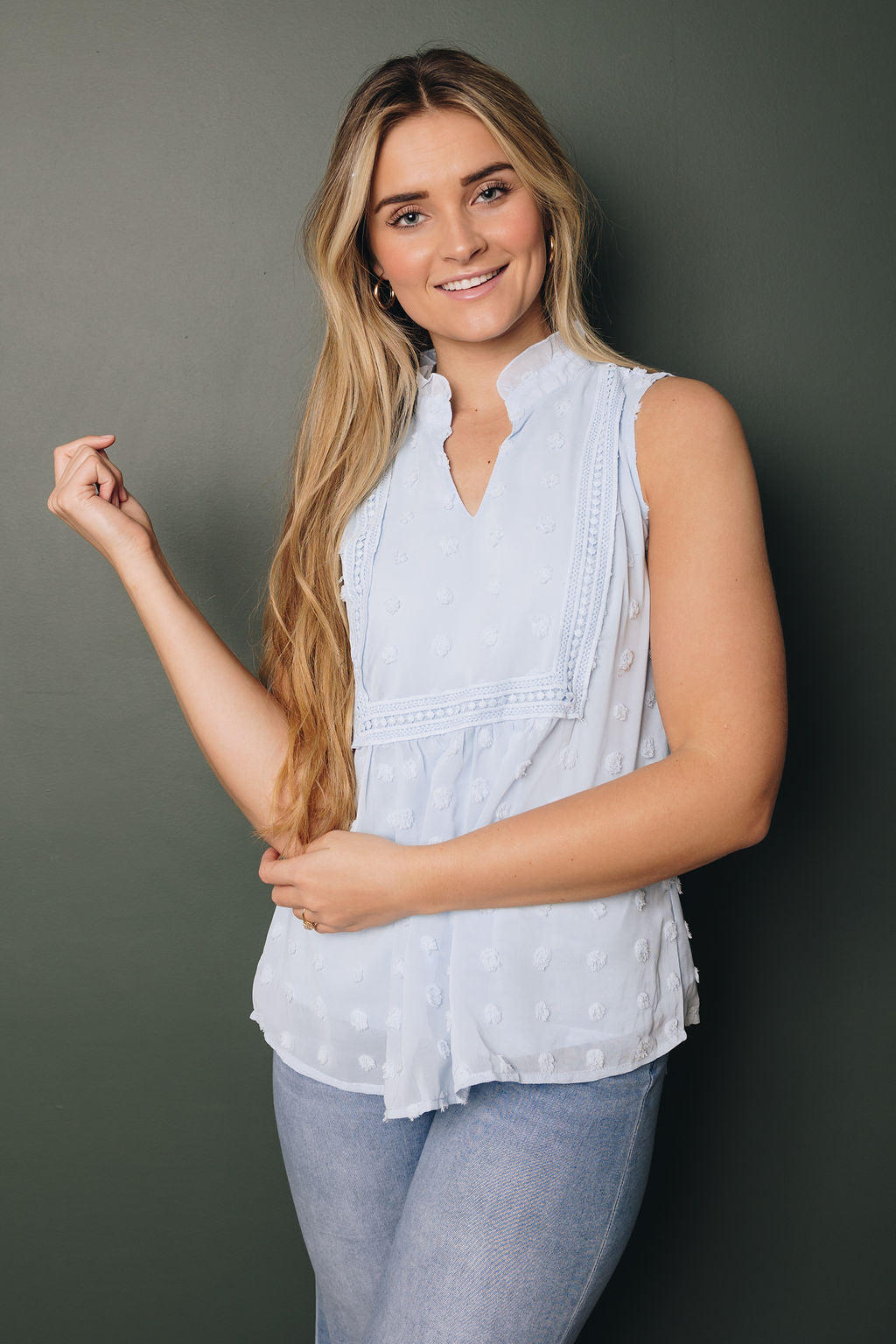 Annika Babydoll Top-UHXSW-SKY BLUE-SMALL-Urbanheer