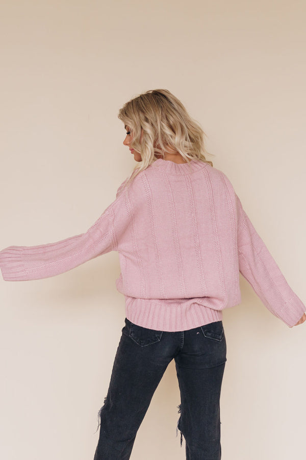 Mimi Chunky Knit Sweater-UHXSW-WINE-MEDIUM-Urbanheer