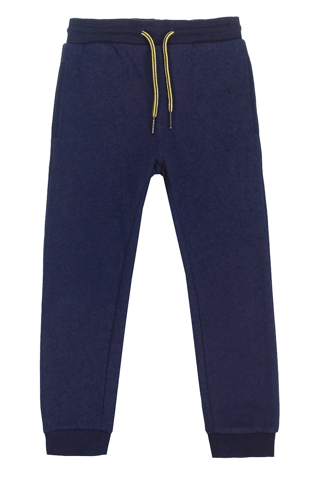 Ubs2 Boy'S Blue Cotton Fleece Sports Trousers.