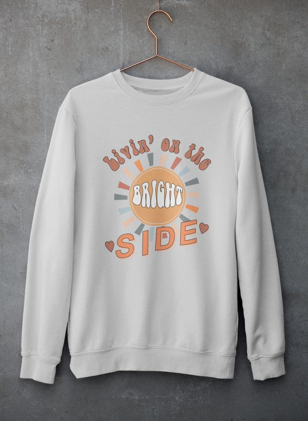 Livin' On The Bright Side Sweat Shirt-Merch Mallow-Small-Athletic Heather-Urbanheer