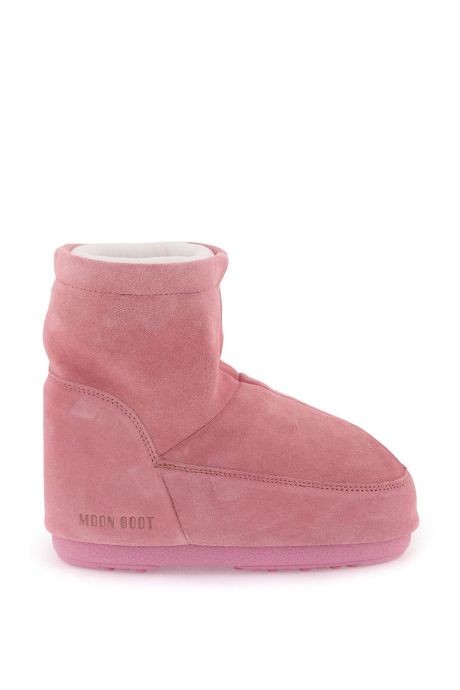Moon boot icon low suede snow boots