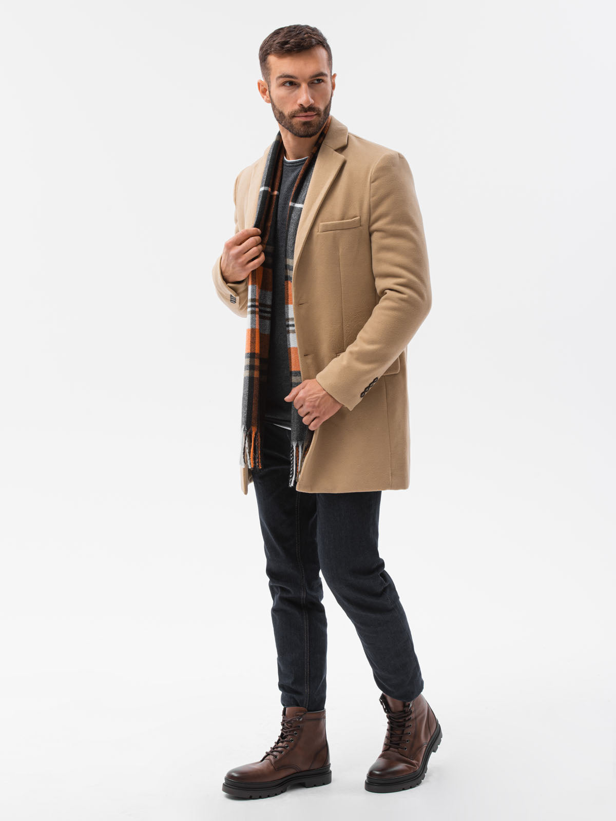 Men'S Coat Niko Brown-UHXE-S-Urbanheer