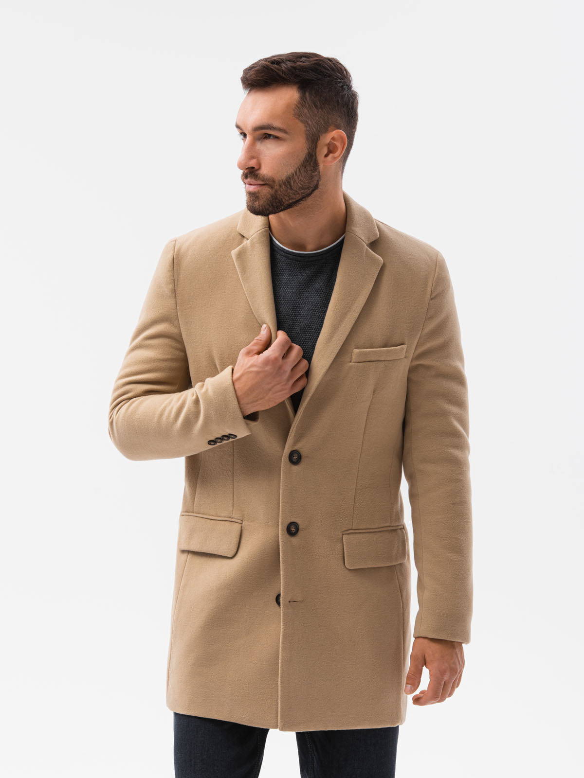 Men'S Coat Niko Brown-UHXE-S-Urbanheer