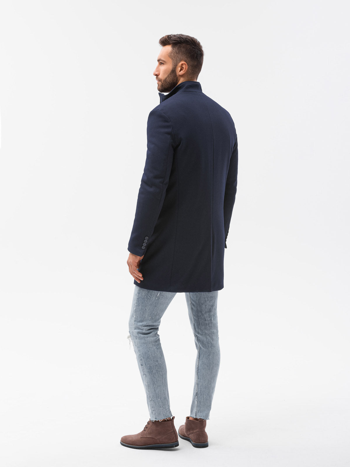 Men's zipper coat Bender navy-UHXE-S-Urbanheer