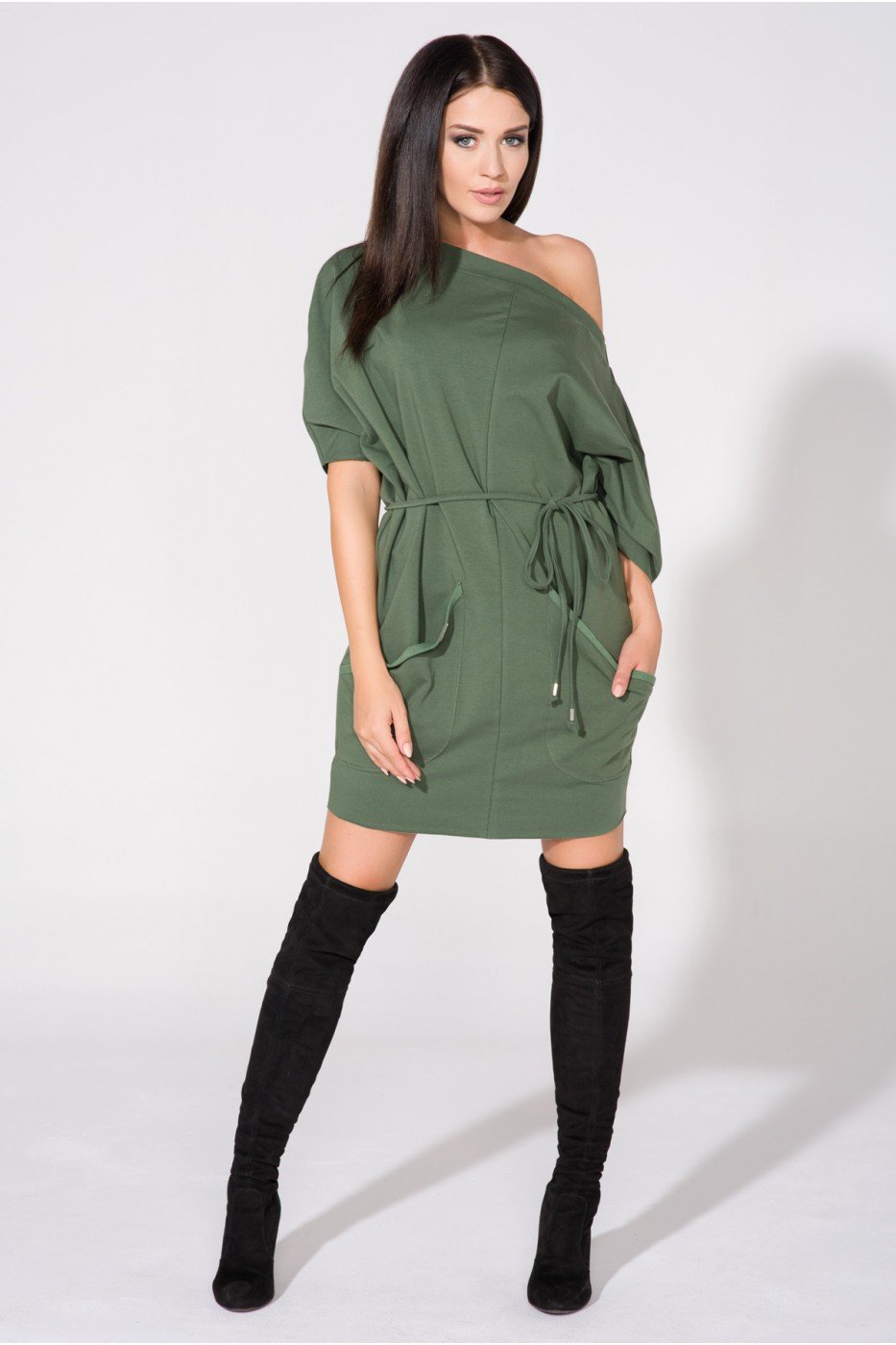 Women All-Day Comfort: Women Dress-Tessita-green-S/M/L-Urbanheer
