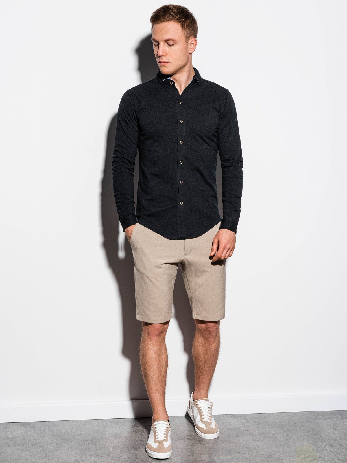 Men'S Shirt Earls Black-UHXE-M-Urbanheer