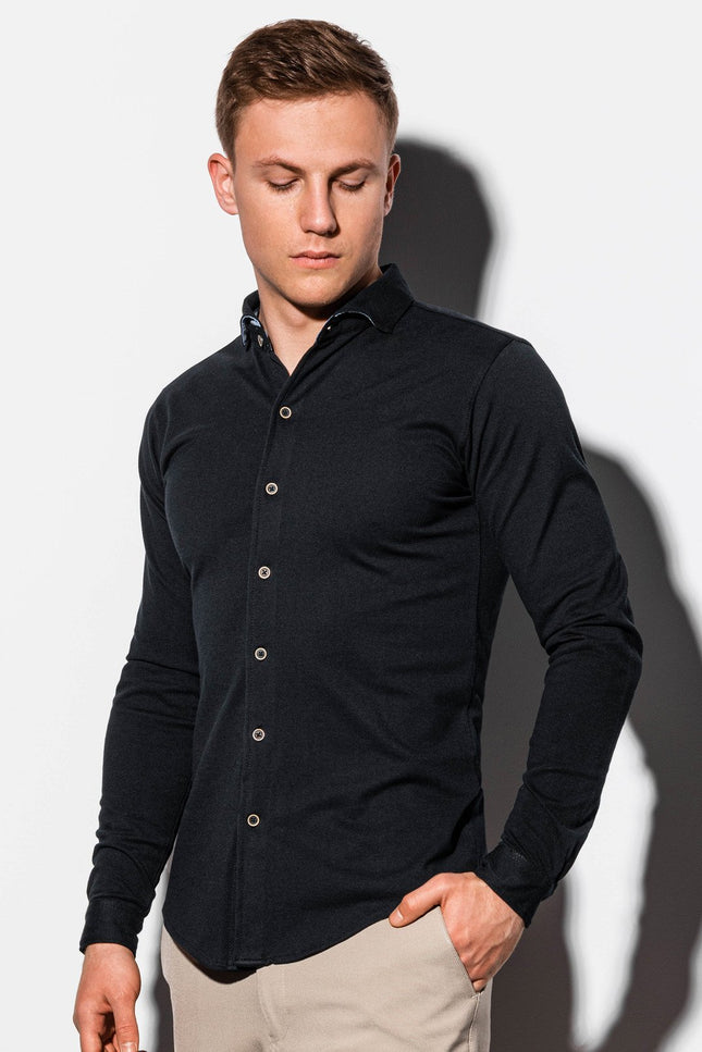 Men'S Shirt Earls Black-UHXE-Urbanheer